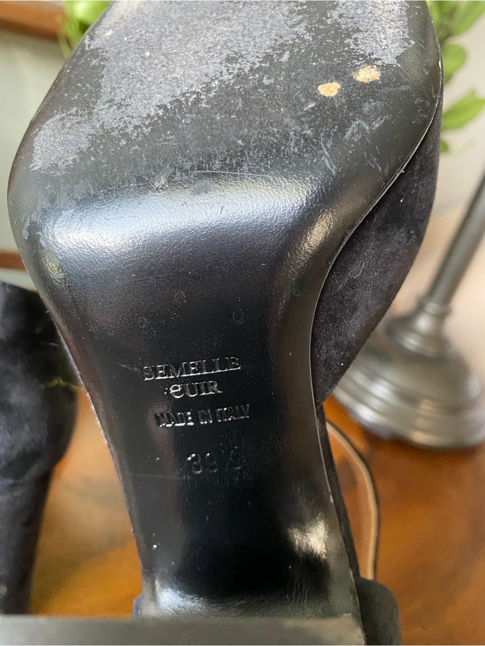 Laurence Dacade Paris Black Suede Mary Jane Block Heel Pumps 39 1/2. - Picture 6 of 13